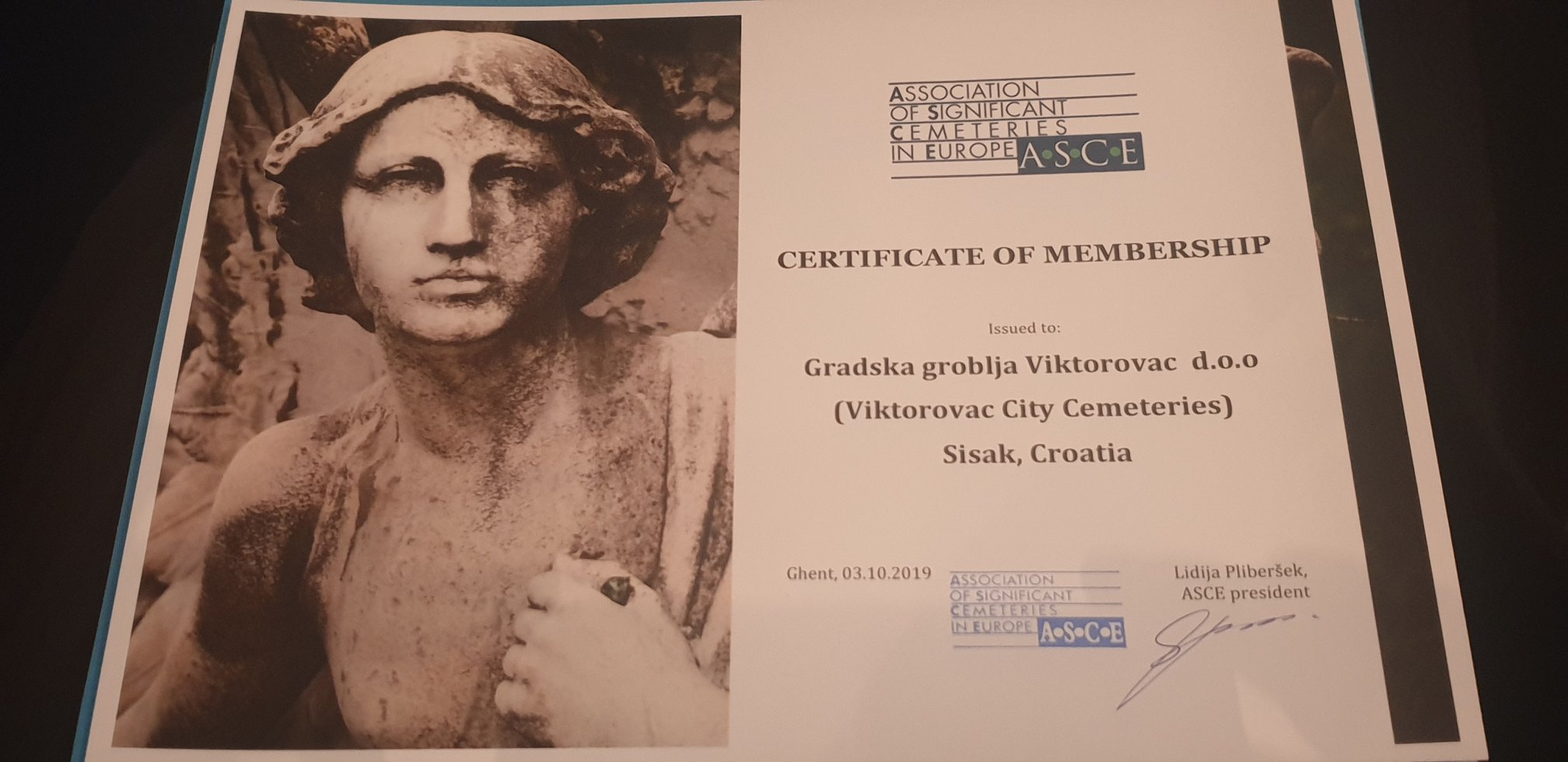 You are currently viewing Sisačko Gradsko groblje postalo je članom Udruženja značajnih groblja u Europi