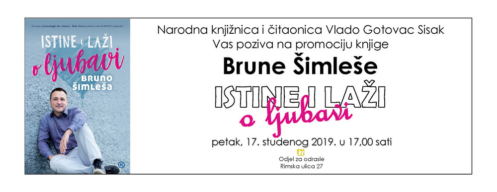 You are currently viewing Bruno Šimleša u sisačkoj knjižnici