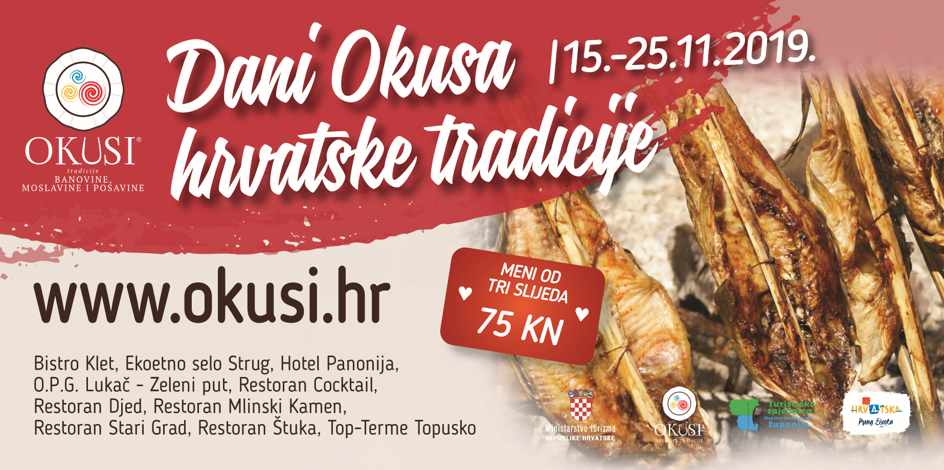 You are currently viewing 1.Dani Okusa hrvatske tradicije u sisačkim restoranima
