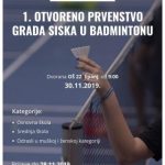 Read more about the article U subotu je 1. otvoreno Prvenstvo Siska u badmintonu