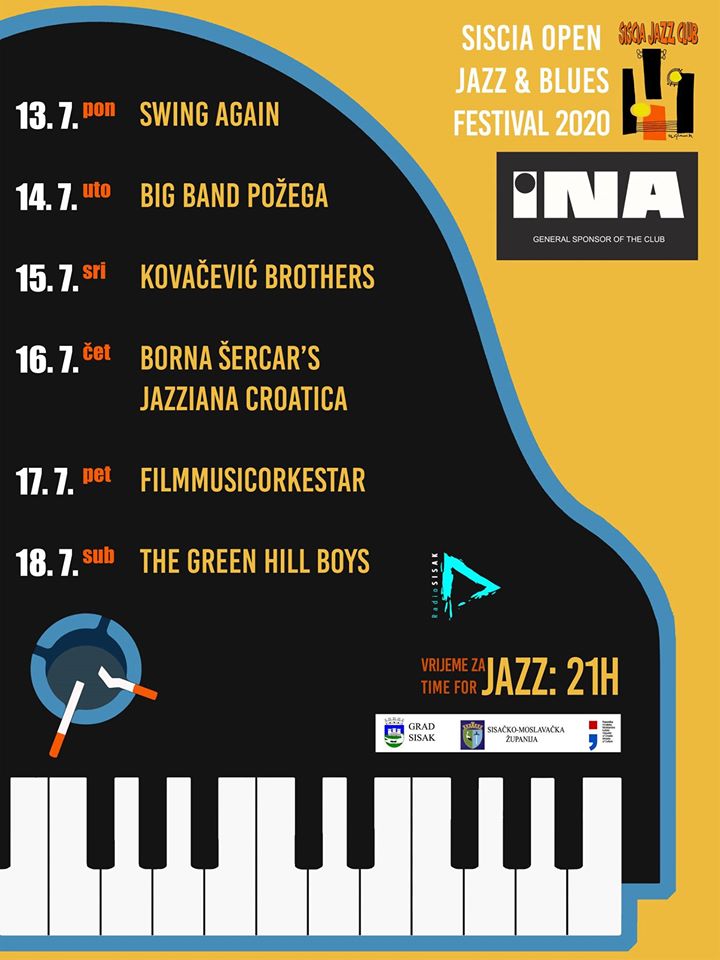 You are currently viewing Ovogodišnji Siscia jazz & blues festival od 13. do 18. srpnja