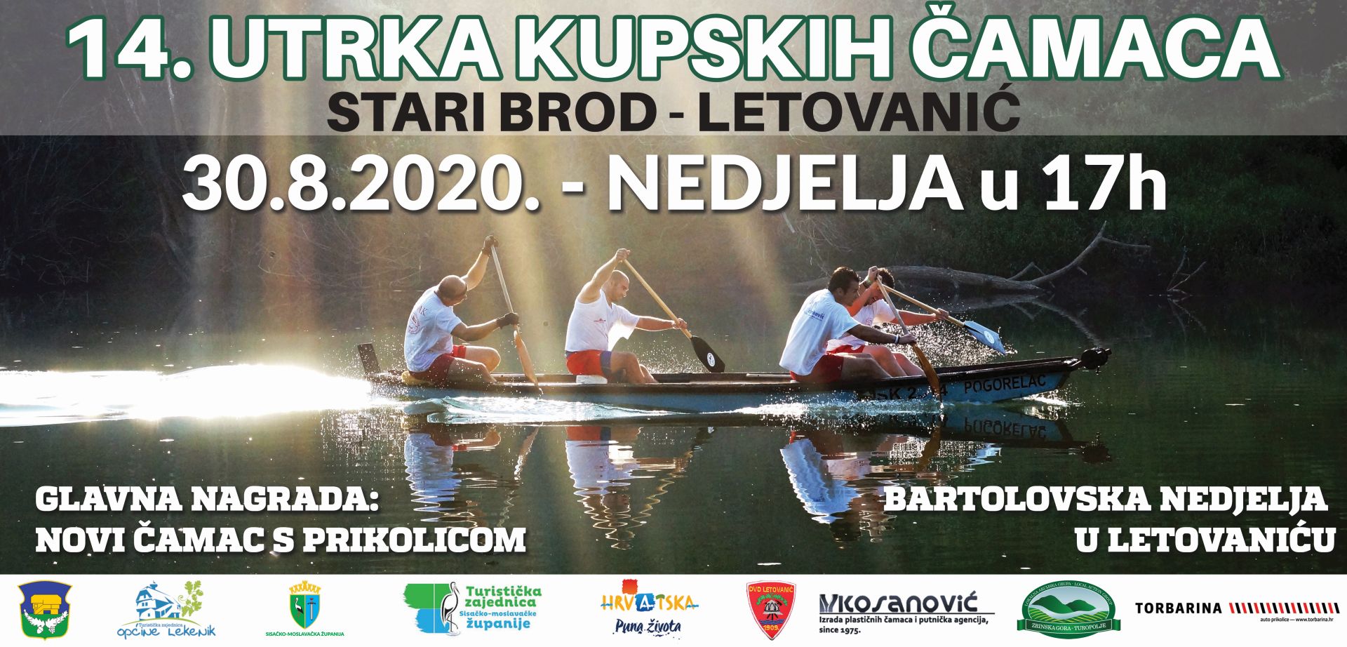 You are currently viewing U nedjelju je atraktivna 14. Utrka kupskih čamaca Stari Brod – Letovanić