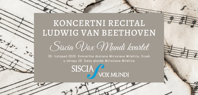 You are currently viewing Siscia Vox Mundi kvartet za kraj 20.Dana glazbe Miroslava Miletića