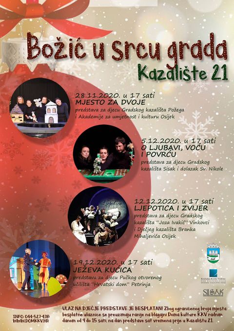 You are currently viewing Počinje “Božić u srcu grada” i dovodi dječji program s predstavom „Mjesto za dvoje“