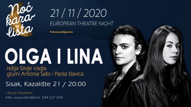 You are currently viewing Olga i Lina na Noći kazališta u subotu