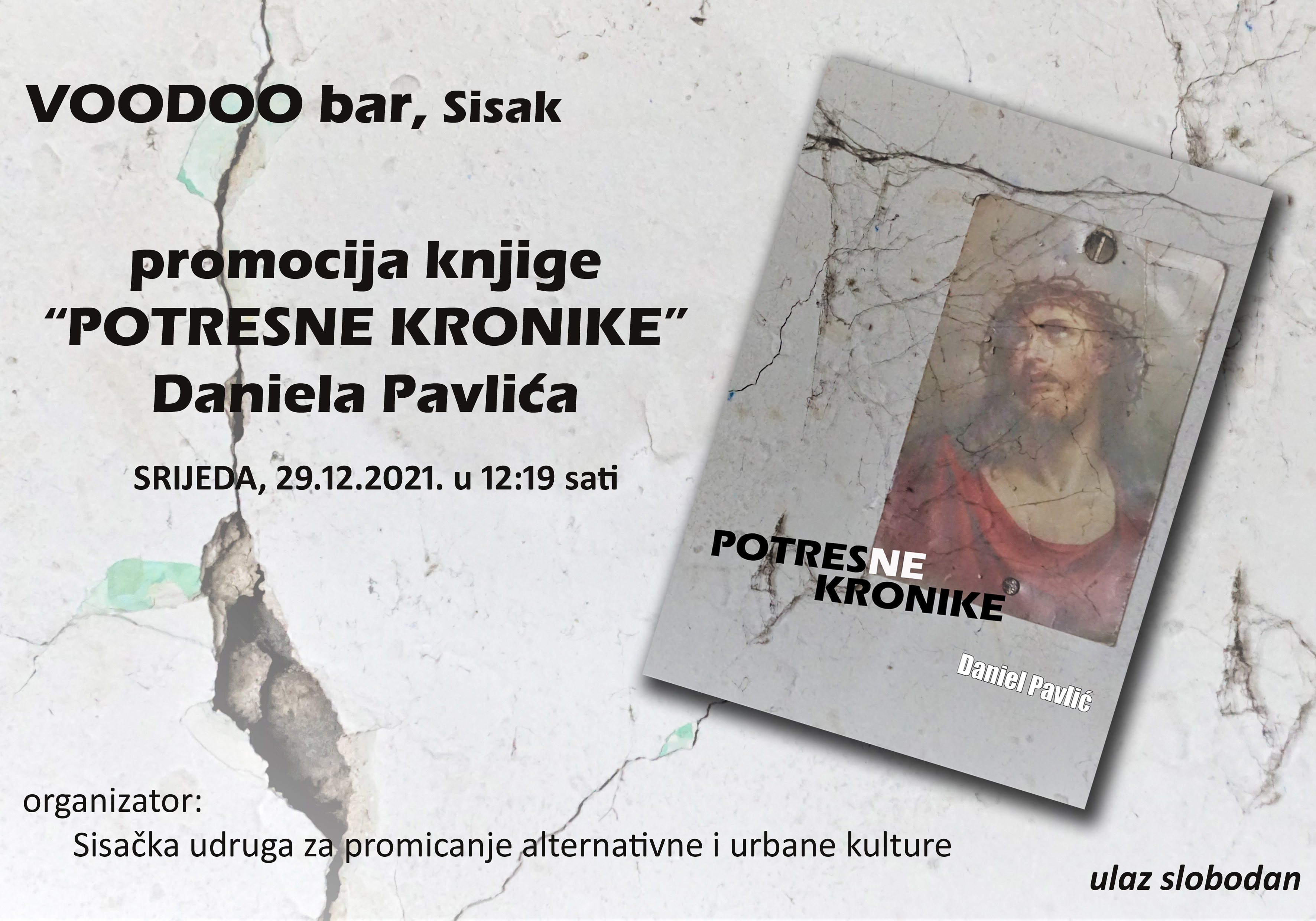 You are currently viewing Promocija knjige “Potresne kronike” autora Daniela Pavlića