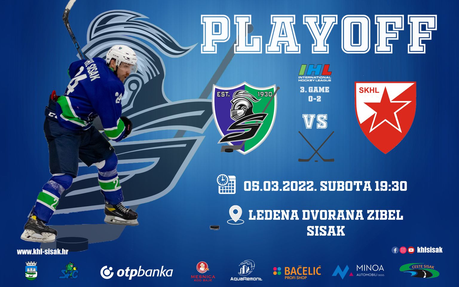 You are currently viewing Hokej utakmica KHL Sisak – Crvena zvezda