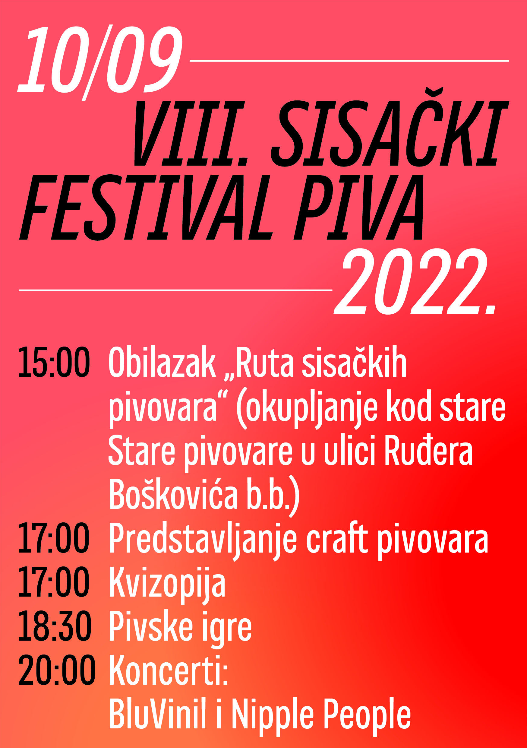 You are currently viewing VIII. SISAČKI FESTIVAL PIVA