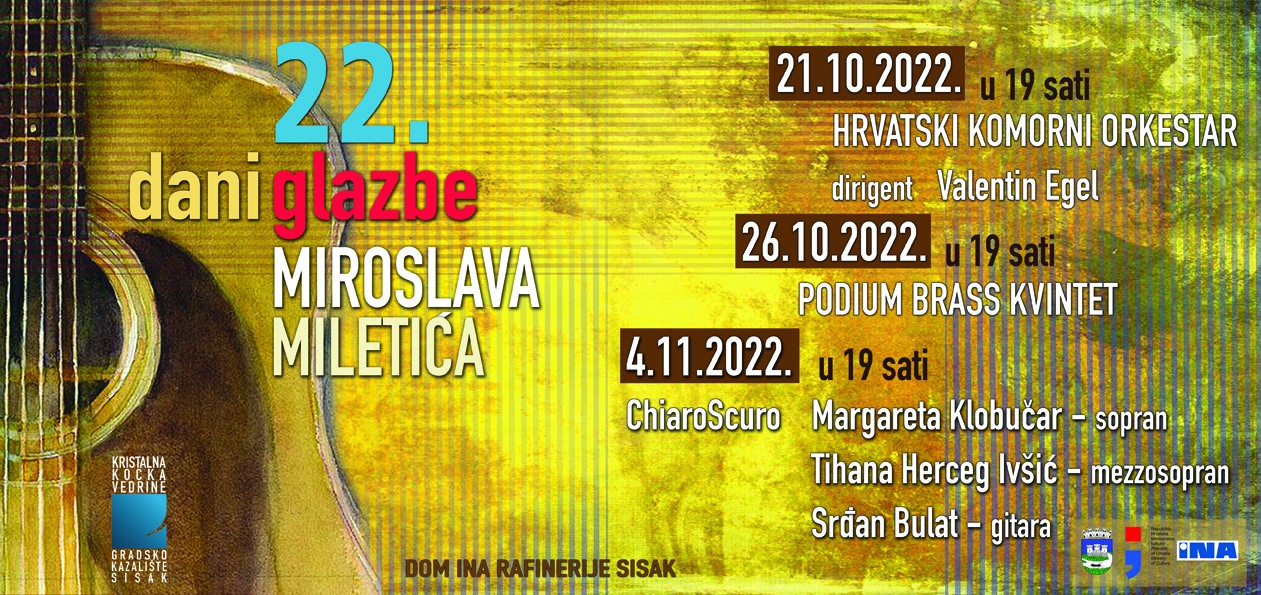 You are currently viewing Posljednji koncert 22. Dana glazbe Miroslava Miletića pod nazivom ChiaroScuro