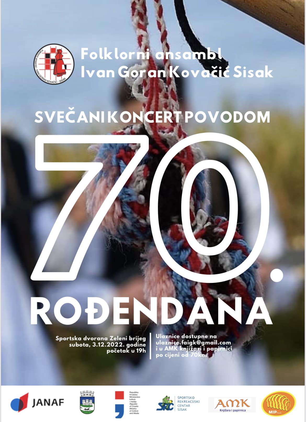 You are currently viewing Koncert povodom 70. rođendana