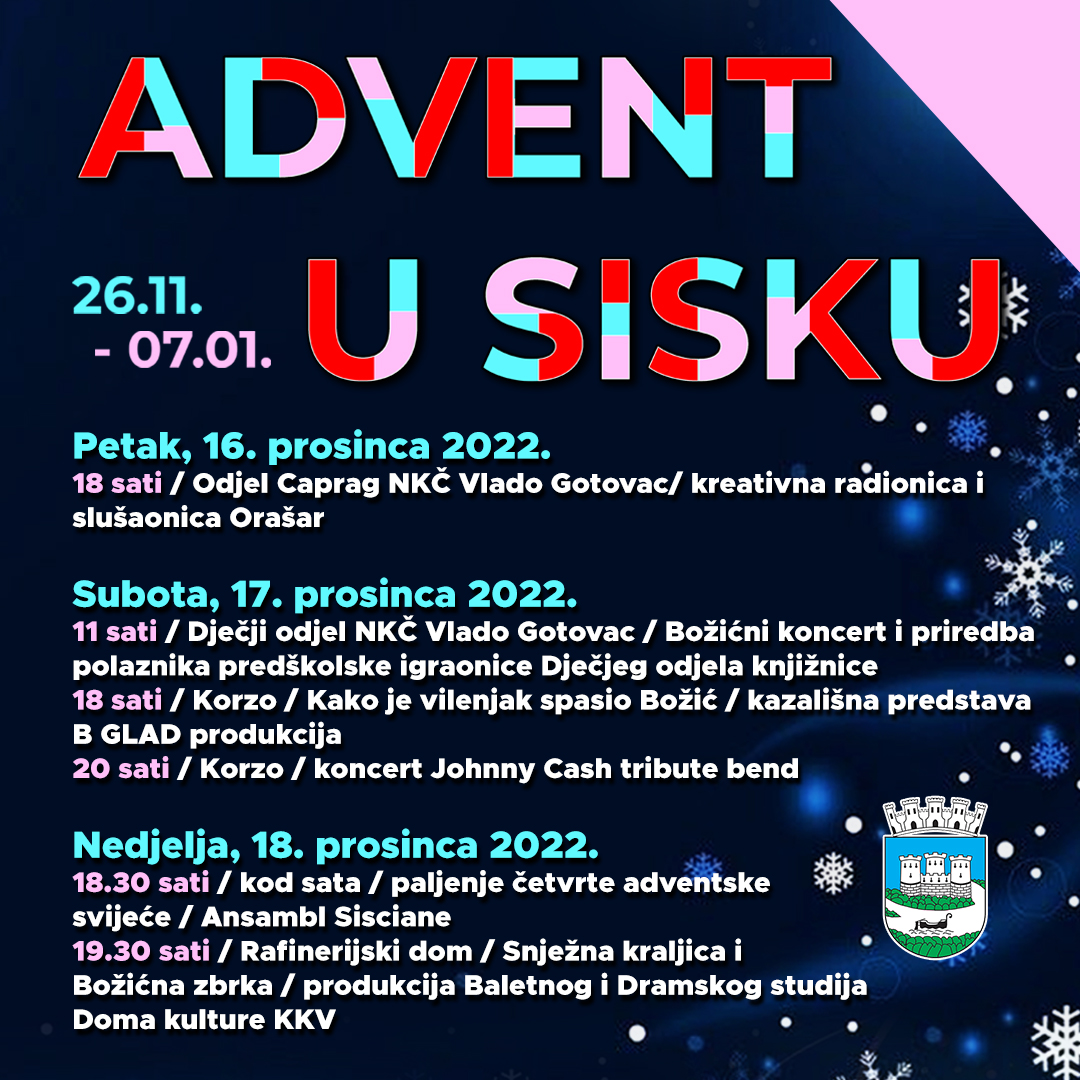 You are currently viewing Program Adventa u Sisku 12.12.- 18.12.