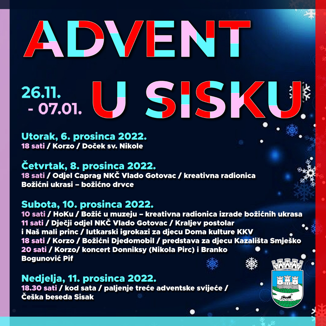 You are currently viewing Program Adventa u Sisku 5.12.- 11.12.