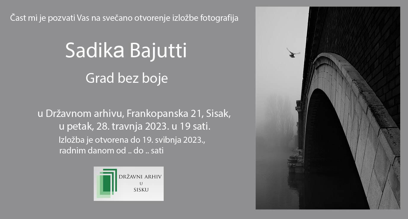 You are currently viewing “Grad bez boje” – izložba fotografija Sadike Bajutti