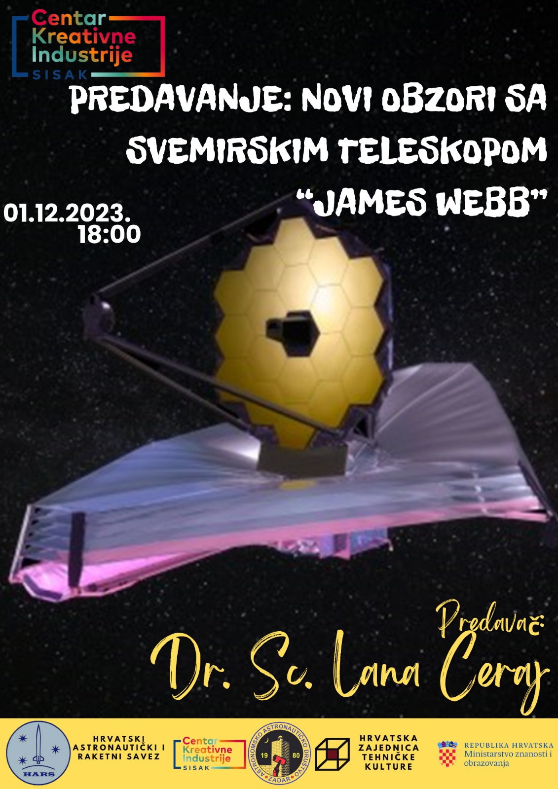 You are currently viewing Predavanje na temu Novi obzori sa svemirskim teleskopom “James Webb”