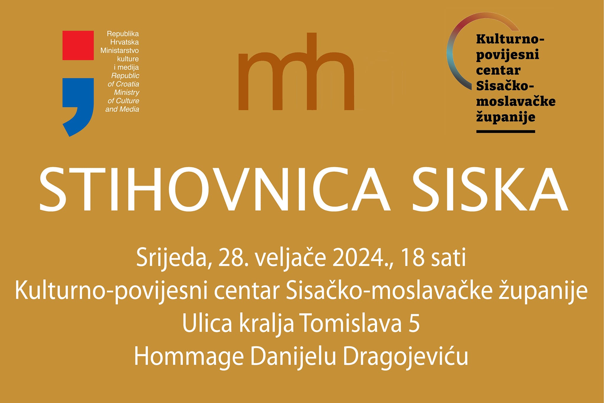 You are currently viewing Stihovnica Siska 28.2.2024.: Hommage Danijelu Dragojeviću