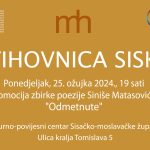 Read more about the article Stihovnica Siska 25.3.2024.: promocija zbirke poezije ”Odmetnute” Siniše Matasovića