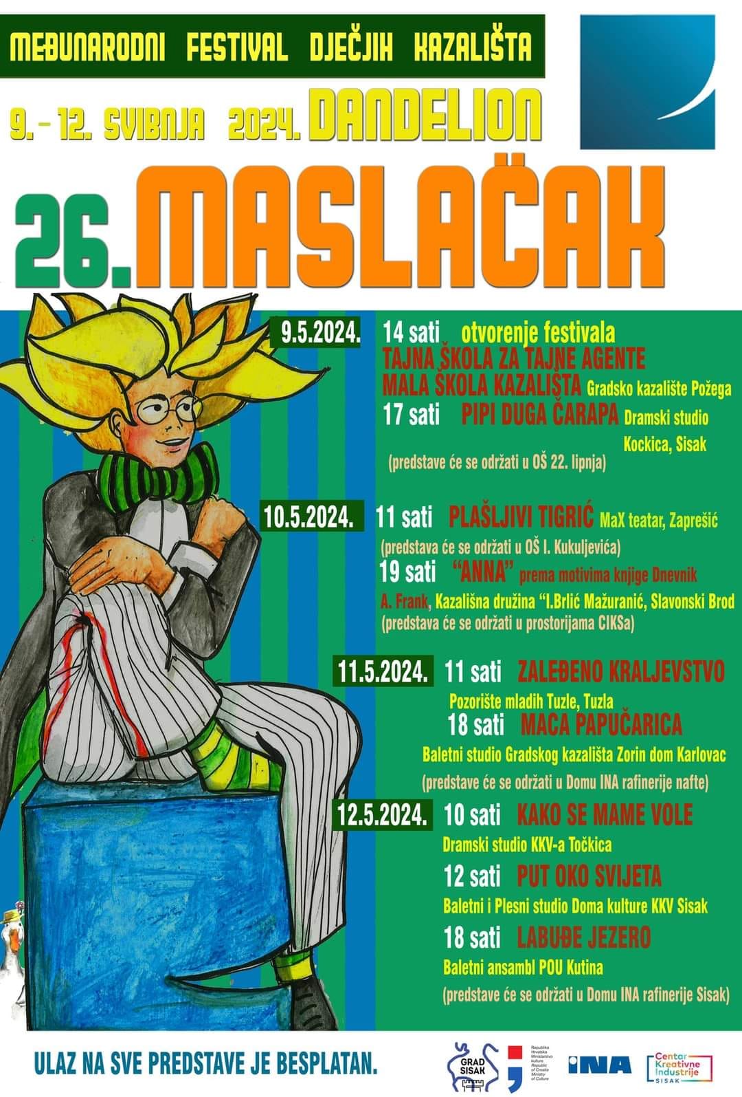 You are currently viewing 6. izdanje Međunarodnog festivala dječjih kazališta Maslačak