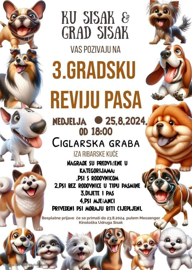 You are currently viewing 3. Gradska revija pasa u Sisku