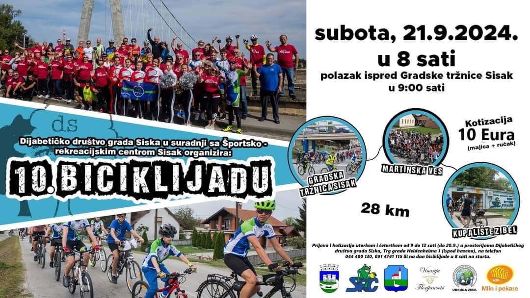 You are currently viewing Jubilarna 10. biciklijada Sisak-M.Ves-kupalište Zibel u organizaciji DDGS-a