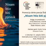 Read more about the article Promocija nove zbirke poezije Željka Maljevca “Nisam htio biti pjesnik”