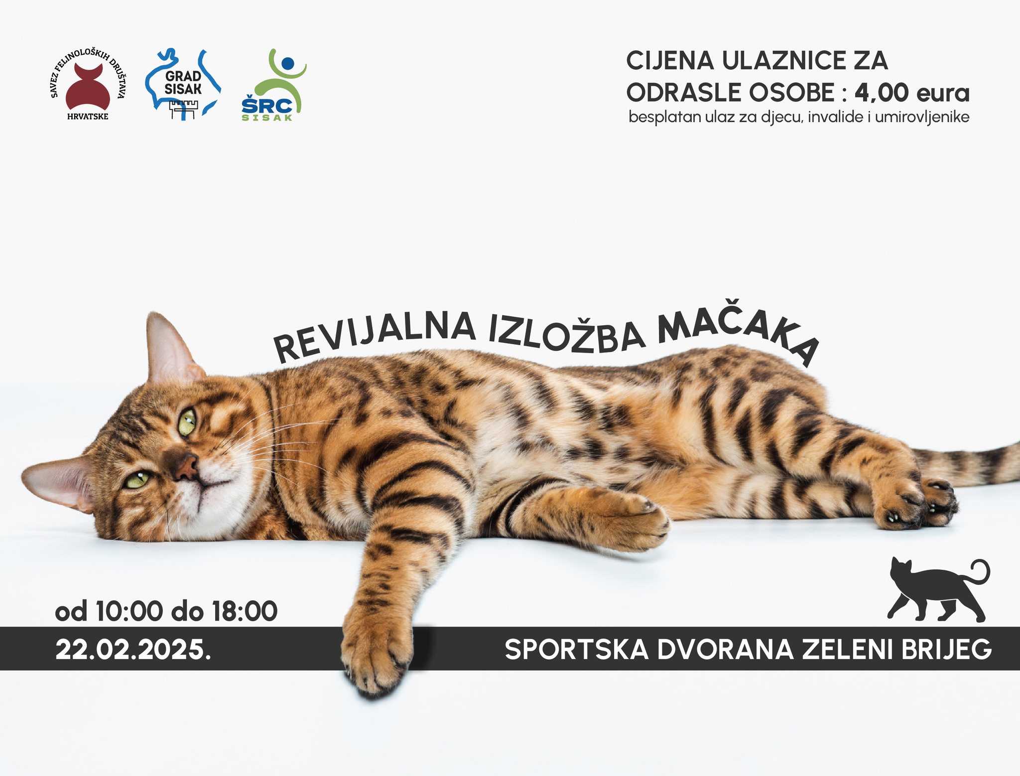 You are currently viewing Revijalna izložba mačaka u Sportskoj dvorani Zeleni brijeg