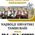 Read more about the article Sisak slavi Dan državnosti uz koncert Najboljih hrvatskih tamburaša – 30. svibnja na Korzu!