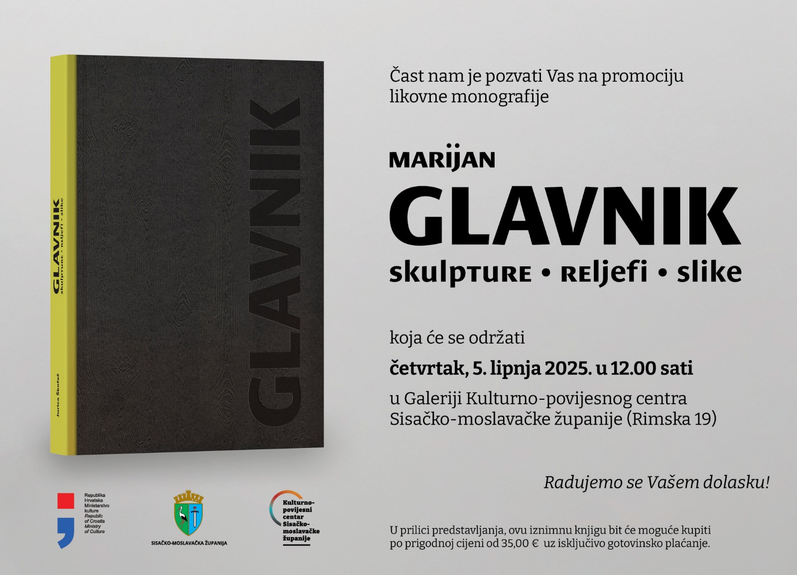 You are currently viewing Promocija likovne monografije „Marijan Glavnik- skulpture, reljefi, slike“