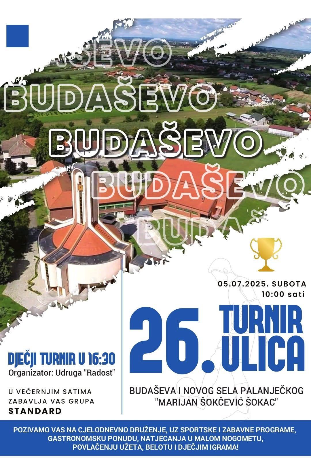 You are currently viewing POZIV NA 26. TURNIR ULICA BUDAŠEVA I NOVOG SELA PALANJEČKOG!