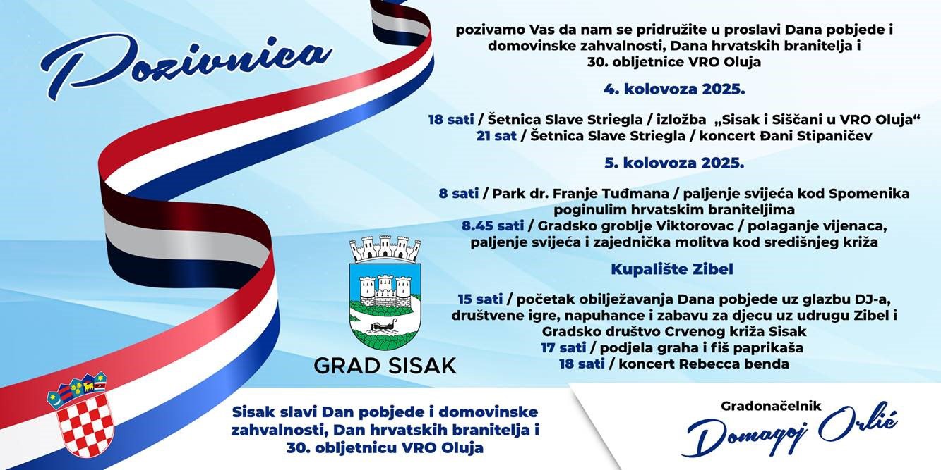 You are currently viewing 30. obljetnica VRO Oluja obilježit će se na kupalištu Zibel
