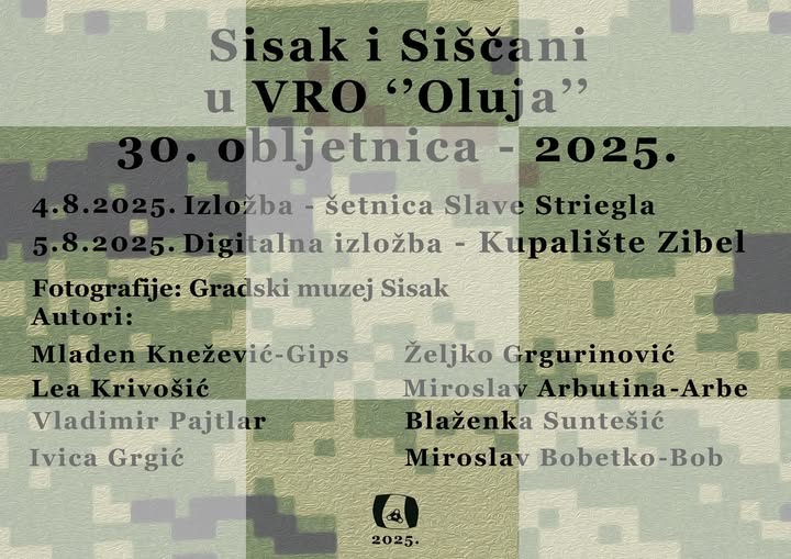 You are currently viewing Izložba Sisak i Siščani u VRO ”Oluja”
