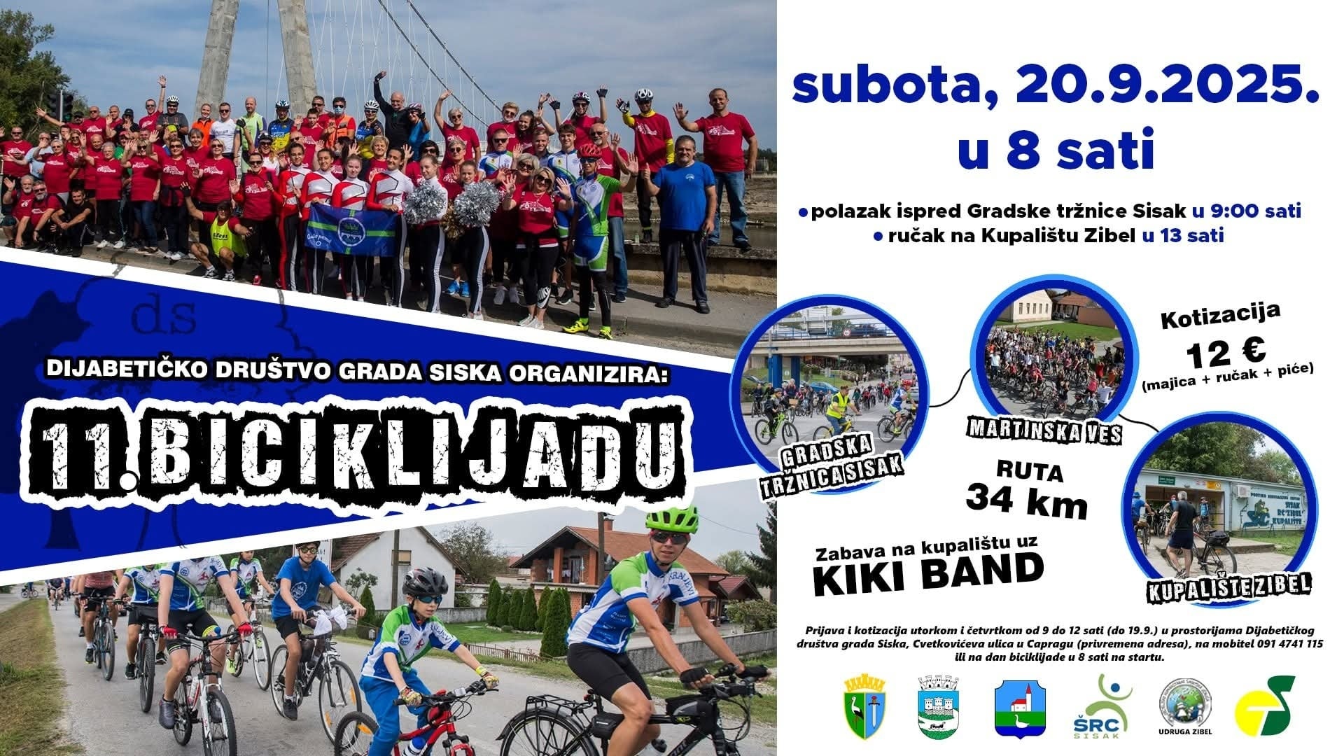 You are currently viewing U rujnu tradicijonalna biciklijada Dijabetičkog drustva grada Siska