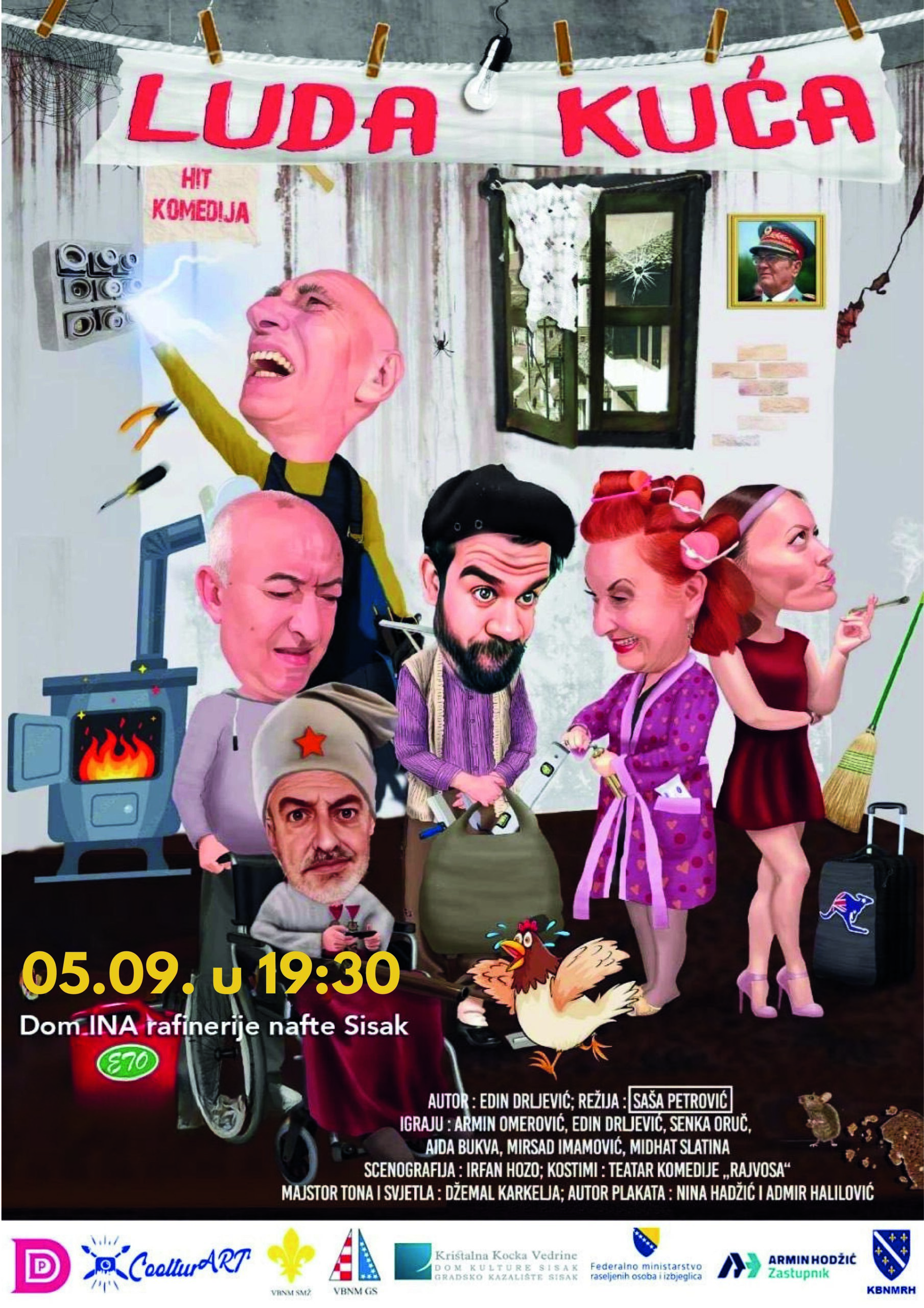 You are currently viewing Gotovanje sarajevske komedije Luda kuća u Sisku