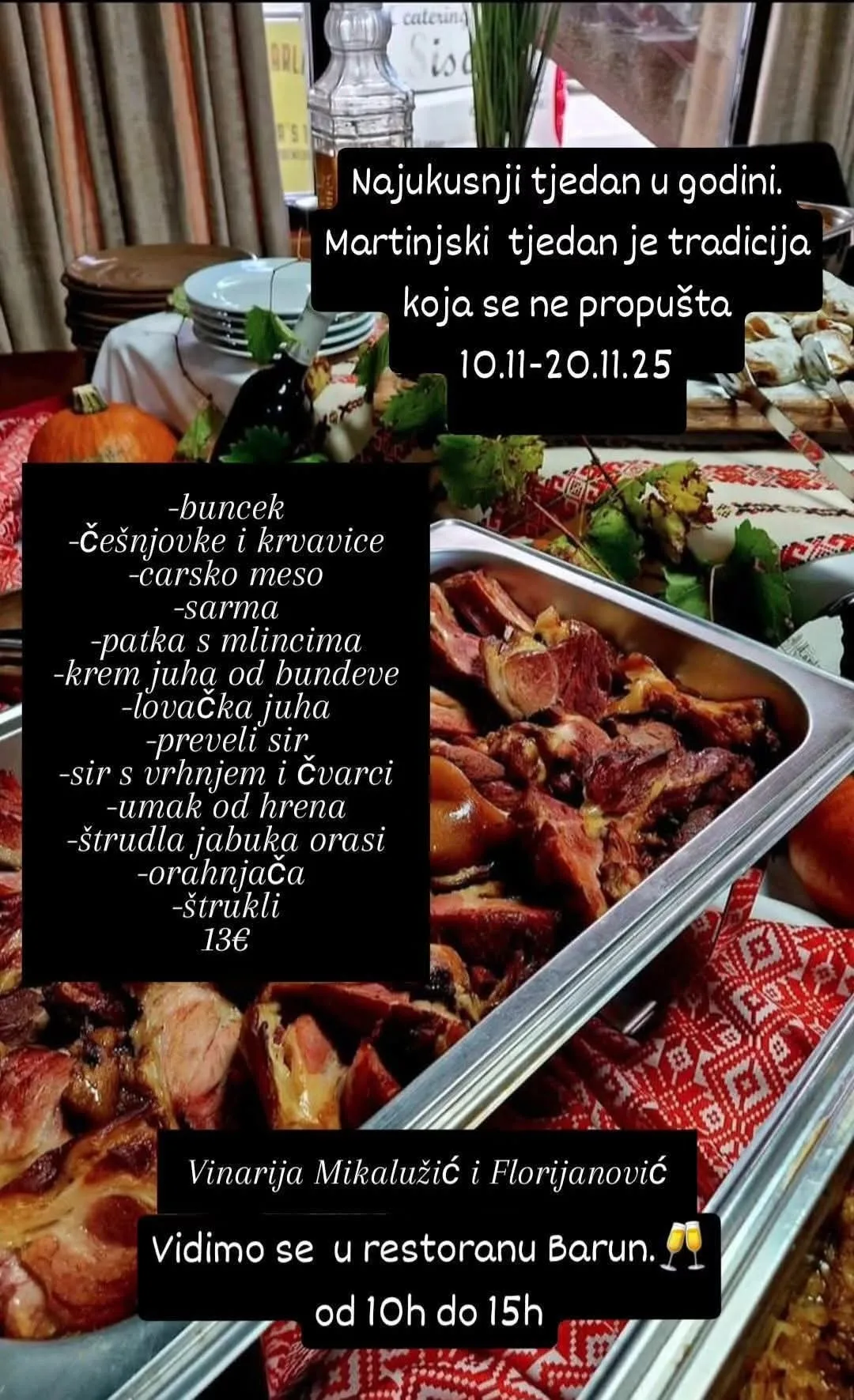 You are currently viewing Okusi Martinja na tanjuru u Restoranu Barun!