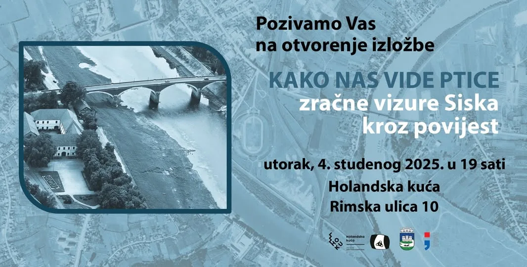 You are currently viewing Nova izložba u Gradskom muzeju Sisak – “Kako nas vide ptice – zračne vizure Siska kroz povijest”