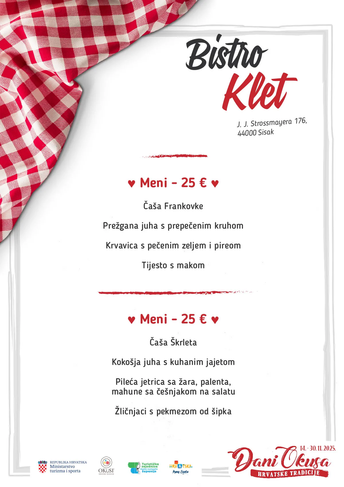 You are currently viewing Počeli su 6. Dani okusa hrvatske tradicije!