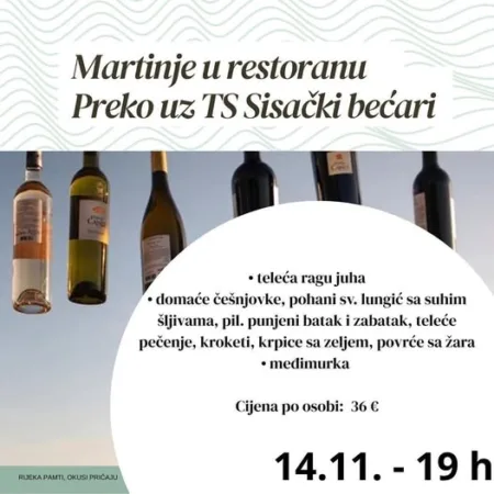 Read more about the article Martinje u Restoranu Preko!