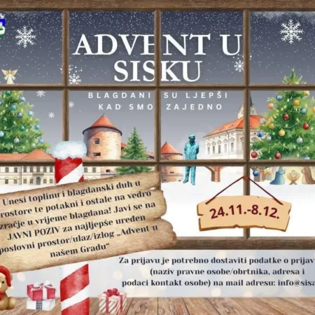Read more about the article JAVNI POZIV za najljepše uređen poslovni prostor/ulaz/izlog pod nazivom „Advent u našem Gradu“