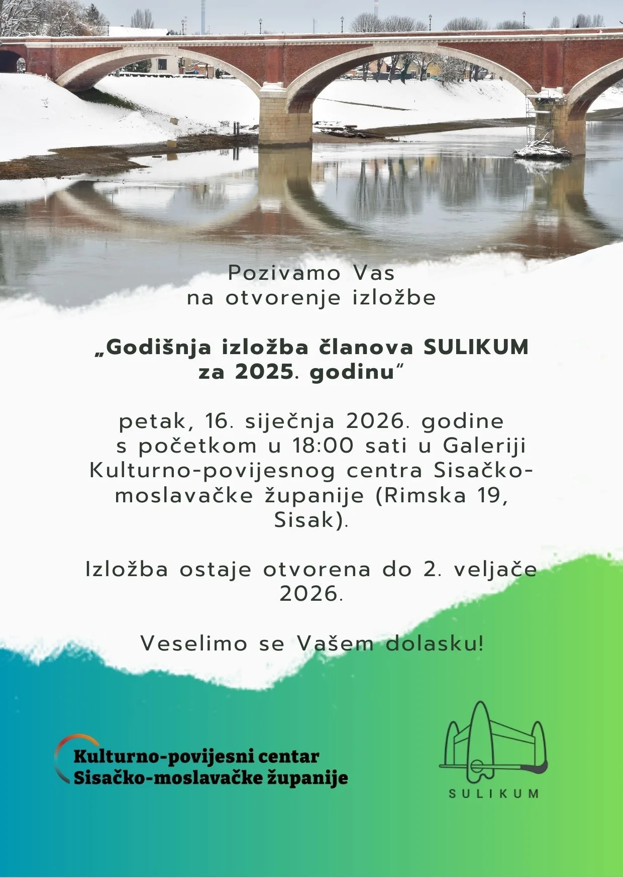 You are currently viewing Pozivnica za otvorenje izložbe „Godišnja izložba članova SULIKUM“ za 2025. godinu
