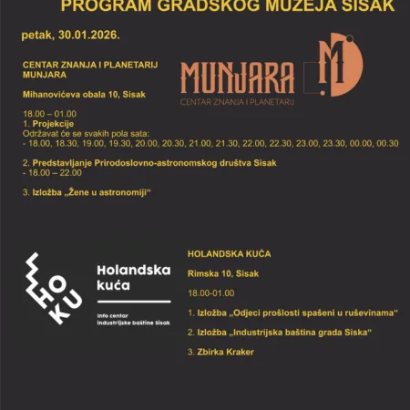 Read more about the article Noć muzeja 2026. u Sisku