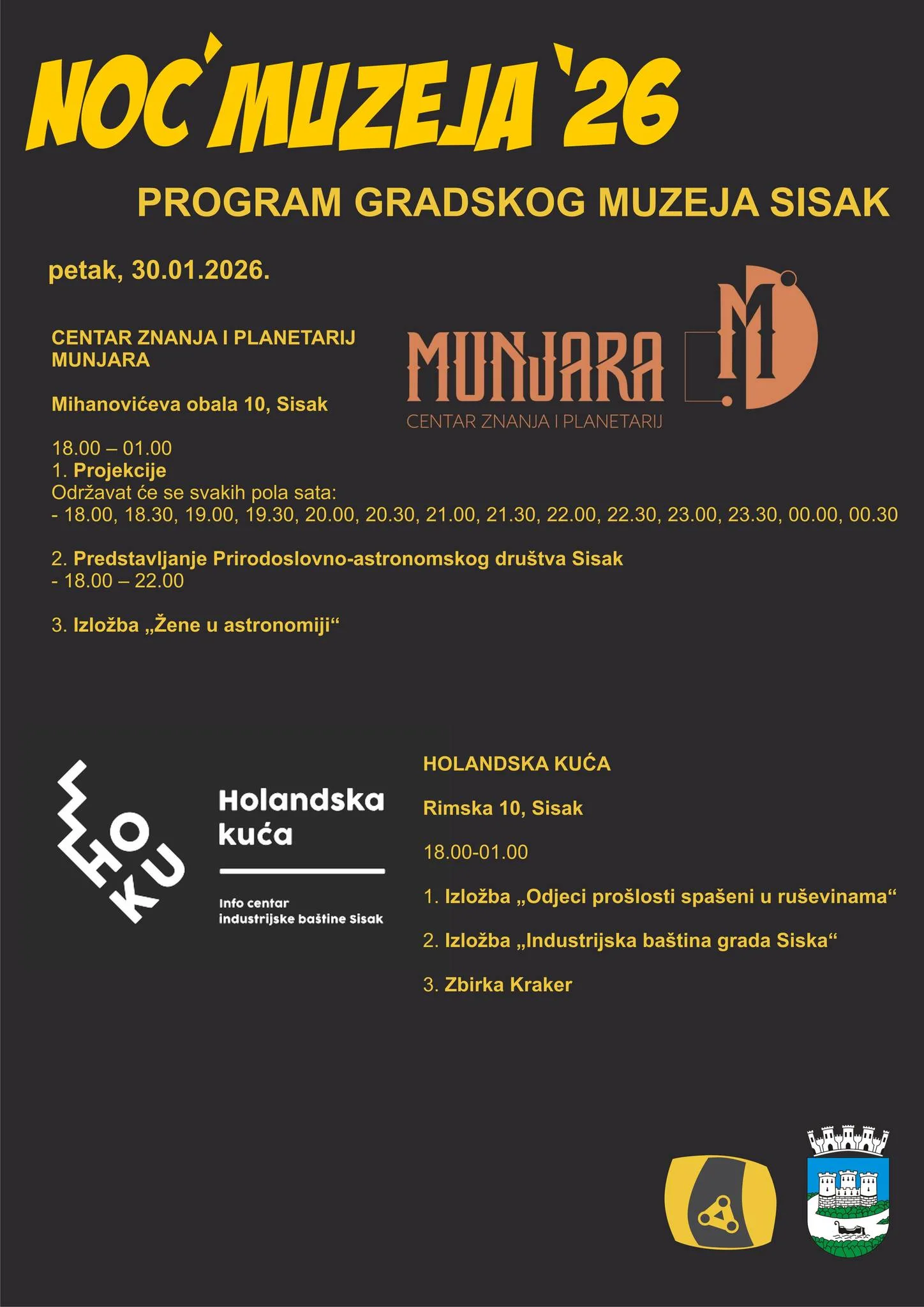 You are currently viewing Noć muzeja 2026. u Sisku