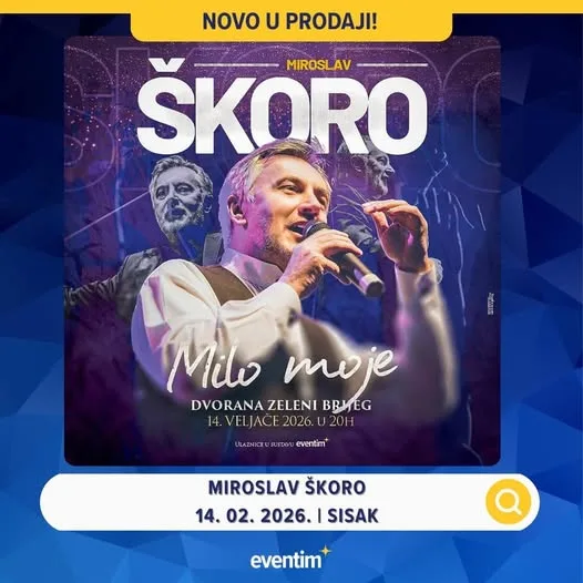 Trenutno pregledavate Miroslav Škoro dolazi u Sisak za Valentinovo