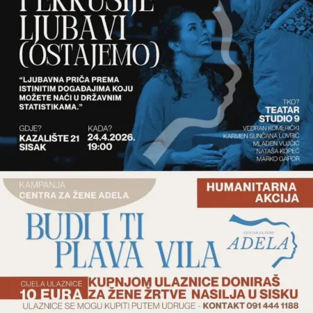 Pročitajte više o članku HUMANITARNA PREDSTAVA: PERKUSIJE LJUBAVI – SISAK – 24.4. – 19h – KAZALIŠTE 21