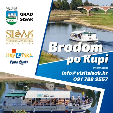 Pročitajte više o članku Sisak iz nove perspektive: vikend plovidba Kupom 30.-31.5.2026.!