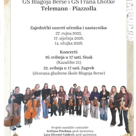 Pročitajte više o članku Koncert glazbenih škola “Blagoja Berse” iz Zagreba i  “Fran Lhotka” iz Siska