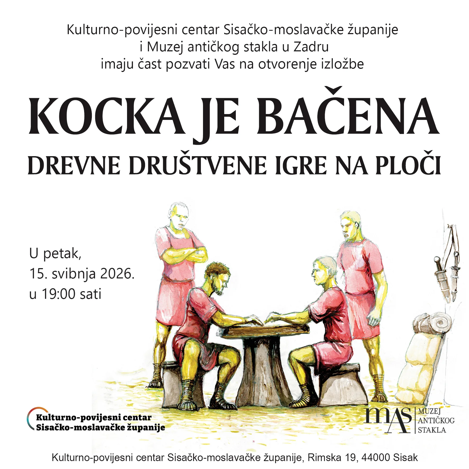 Trenutno pregledavate Gostujuća izložba „Kocka je bačena: drevne društvene igre na ploči“ iz Muzeja antičkog stakla Zadar