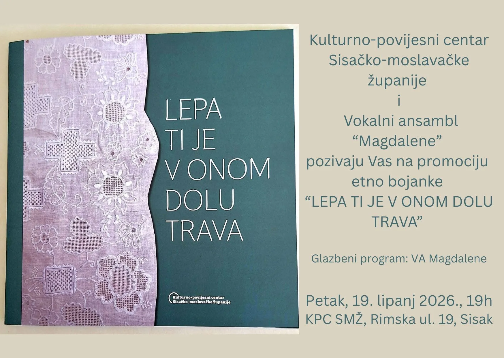 Trenutno pregledavate Pozivnica na promociju etno bojanke „Lepa ti je v onom dolu trava“