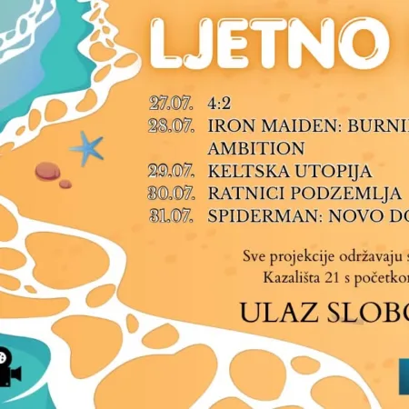 Pročitajte više o članku ⭐️ LJETNO KINO – 27.7.-31.7.2026.⭐️
