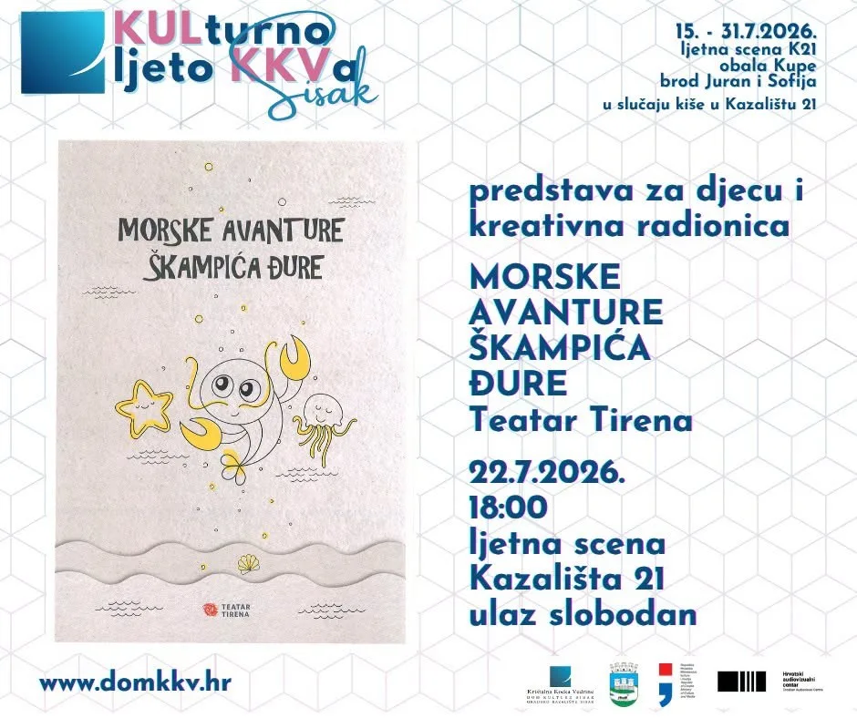 Trenutno pregledavate MORSKE AVANTURE ŠKAMPIĆA ĐURE U SRIJEDU NA KULTURNOM LJETU KKVA