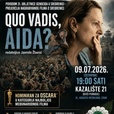 Pročitajte više o članku Projekcija filma QUO VADIS, AIDA!