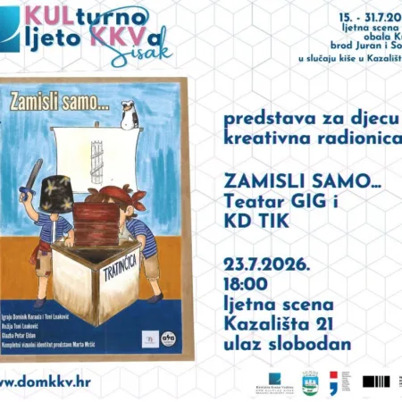 Pročitajte više o članku PREDSTAVA “ZAMISLI SAMO…” U ČETVRTAK 23.7.2026.